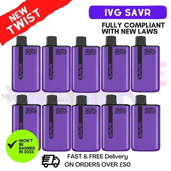 Blueberry Raspberry IVG Savr 3K Puff Box Of 10