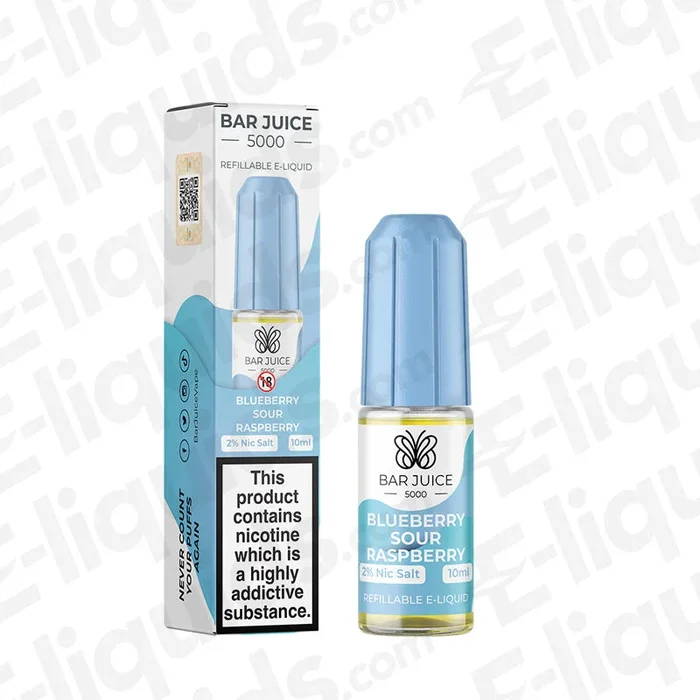 Blueberry Sour Raspberry Nic Salt Vape Juice by Bar Juice 5000