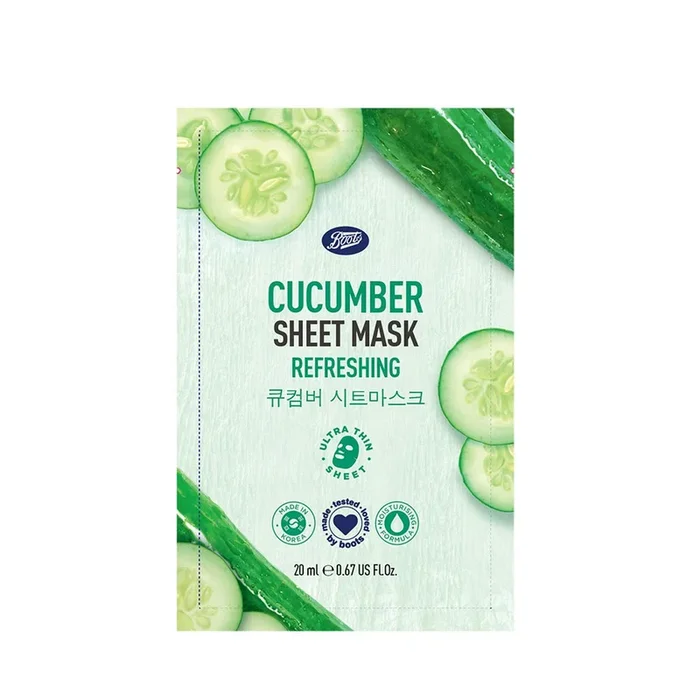 Boots Cucumber Refreshing Sheet Mask 20ml