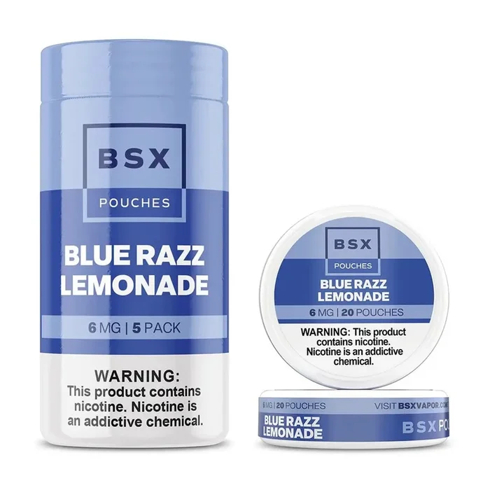 BSX NICOTINE POUCHES – BLUE RAZZ LEMONADE