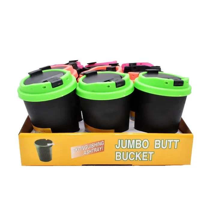 Butt Buckets Cup Ashtray w/ Lid V2 – (12 Count Display)