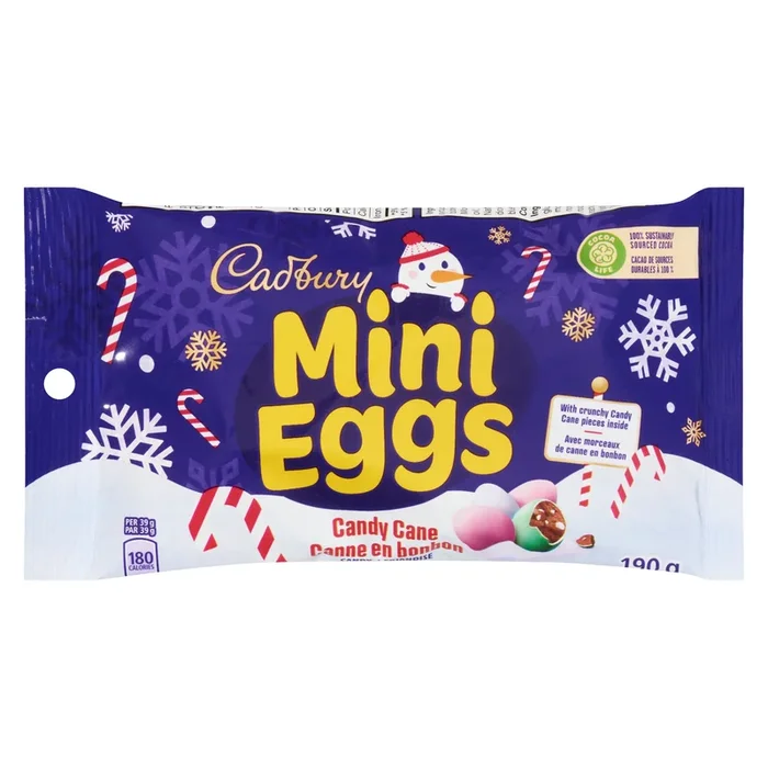Cadbury Candy Cane Mini Eggs, 190 g