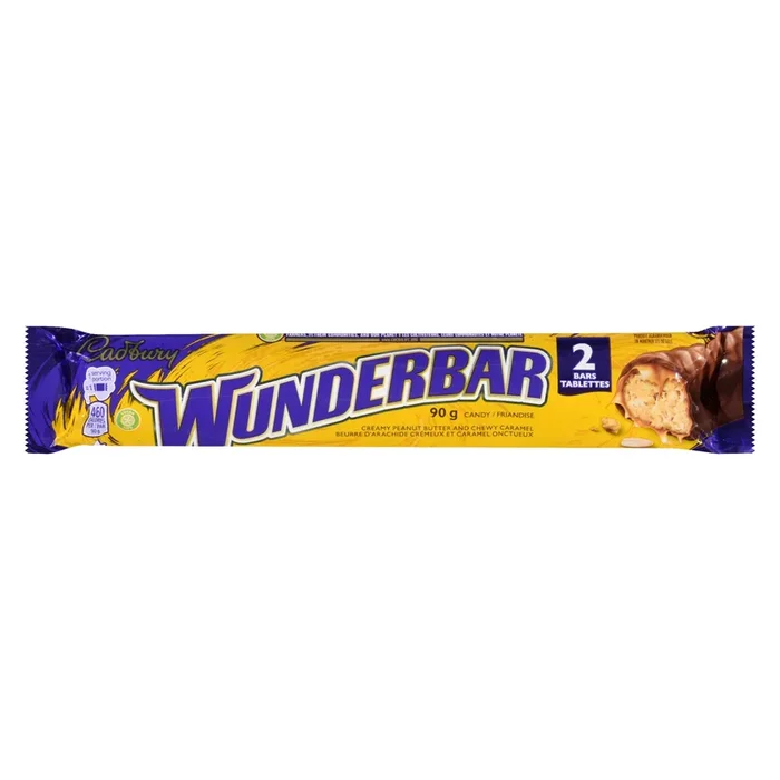 Cadbury Wunderbar Bar, 2-Pack, 90 g