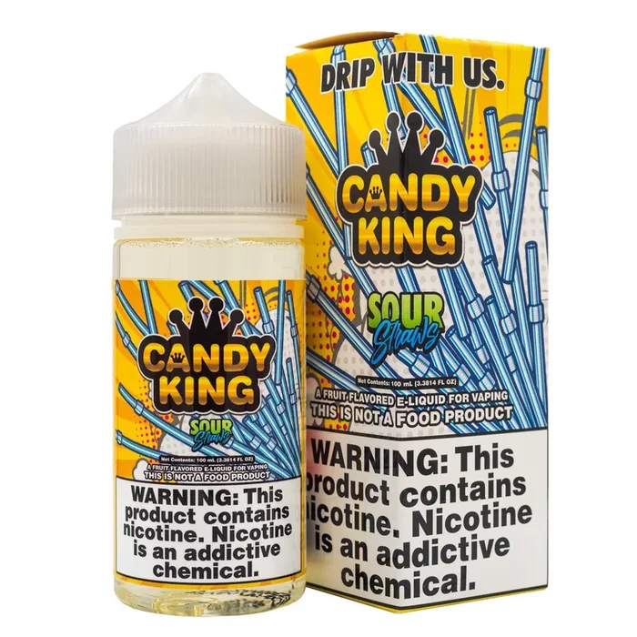 CANDY KING – SOUR STRAWS – 100ML