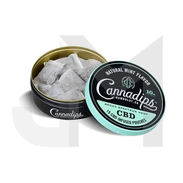 Cannadips 150mg CBD Snus Pouches – Natural Mint