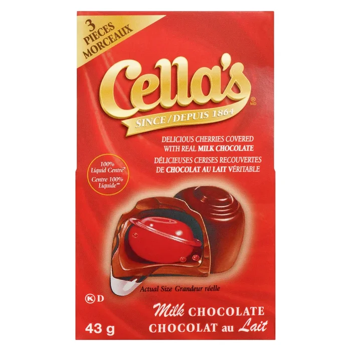 Cella’s Milk Chocolate Covered Cherries, 3-Pack, 43-g