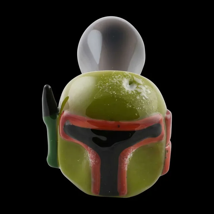 Chameleon Glass Boba Fett Glass Hand Pipe
