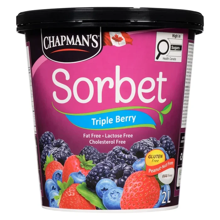 Chapman’s Sorbet Triple Berry, 2 L