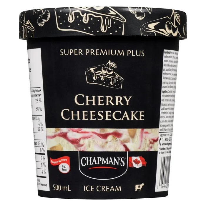 Chapman’s Super Premium Plus Ice Cream Cherry Cheesecake, 500 ml