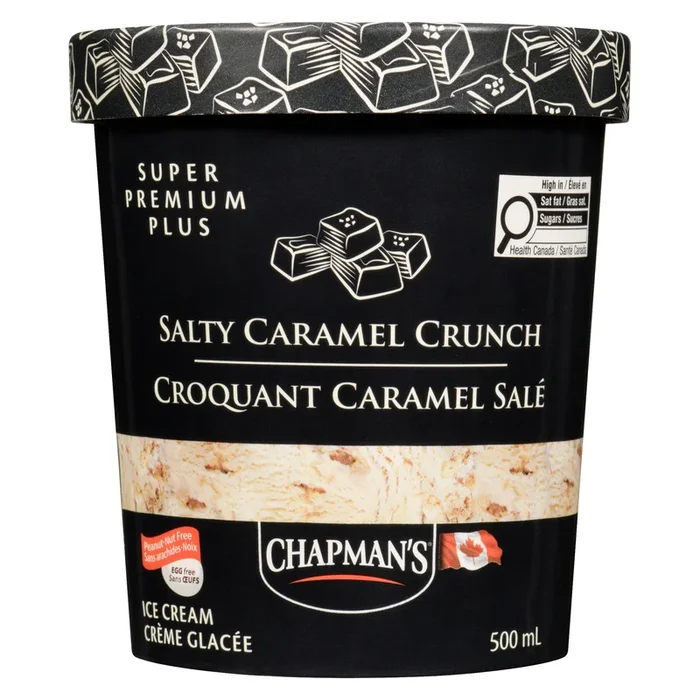 Chapman’s Super Premium Plus Salty Caramel Crunch Ice Cream, 500-ml