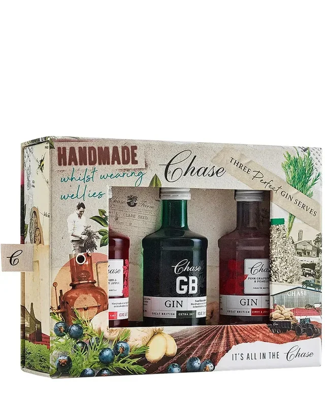 Chase Miniature Christmas Gin Collection, 3x 5 cl