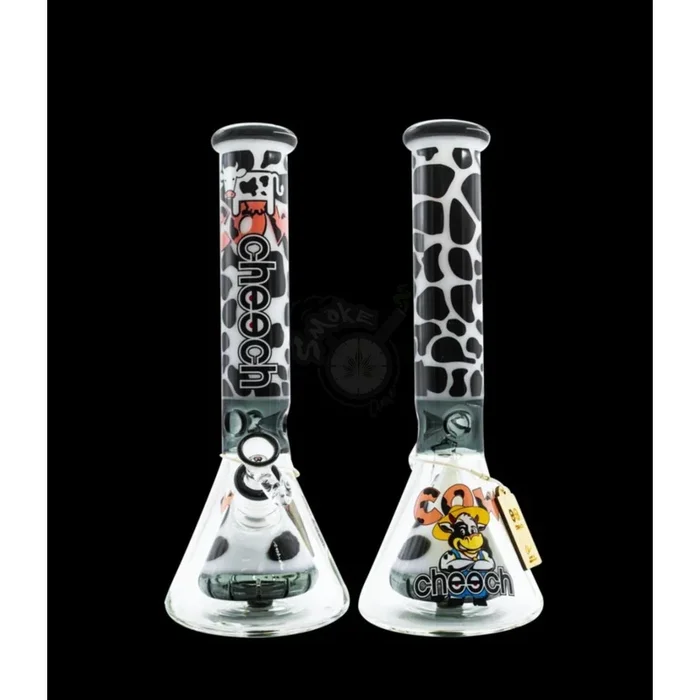 Cheech Glass 15 ” Cow Pattern w/ Beaker Perc (CHE-187)