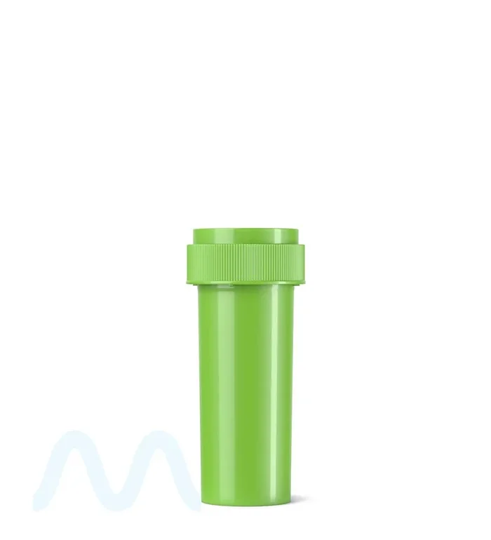 Child Resistant | Opaque Green Reversible Cap Vials | 16dr – 3g – 230 Count