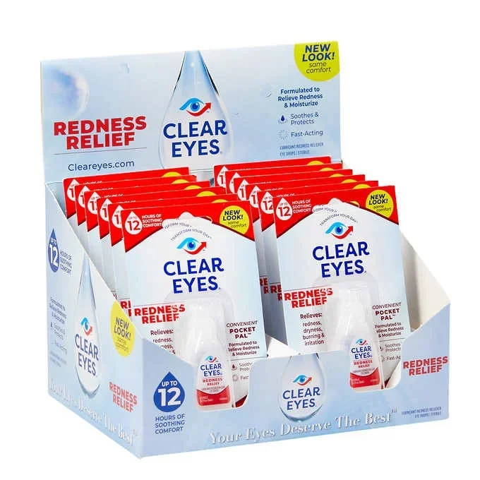 Clear Eyes Redness Relief – (12 Count Display)