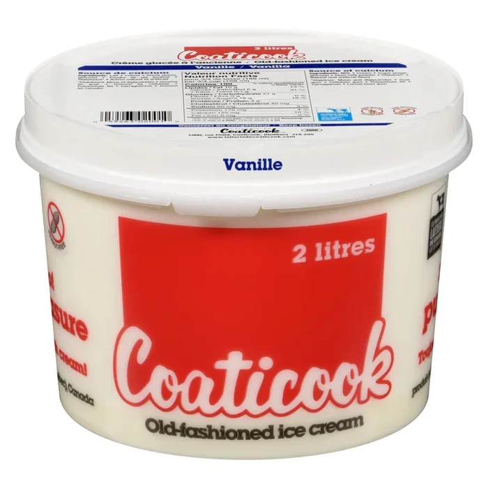 Coaticook Old-Fashioned Vanilla Ice Cream, 2-L