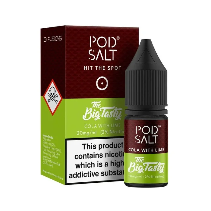 COLA WITH LIME NIC SALT E-LIQUID BY POD SALT & THE BIG TASTY – 11/20MG