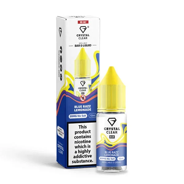 Crystal Clear Blue Razz Lemonade 10ml Nic Salt