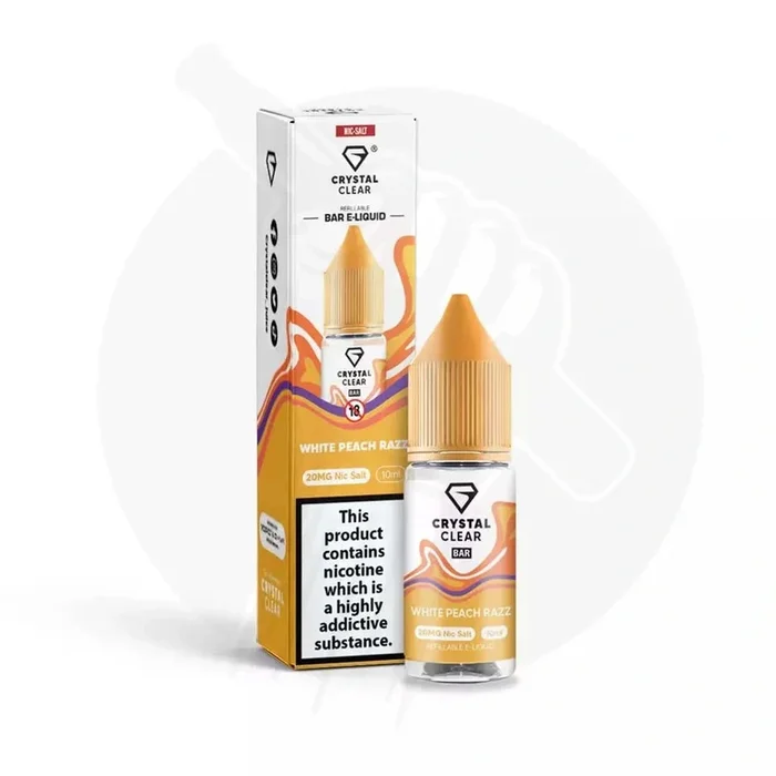Crystal Clear White Peach Razz Nic Salt E-liquid