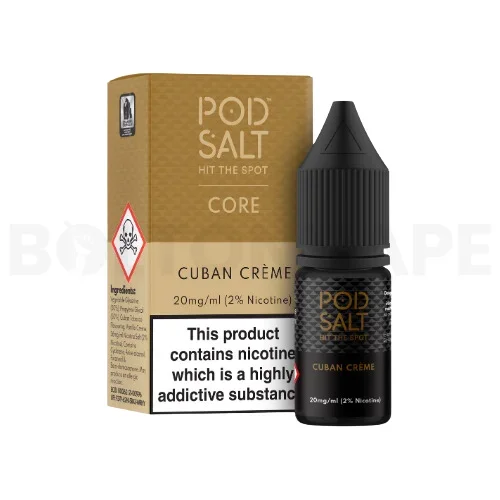 Cuban Creme 10ml Nicotine Salt E-Liquid by Core Pod Salt
