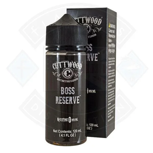 Cuttwood Classic – Boss Reserve 0mg 100ml Shortfill E-liquid