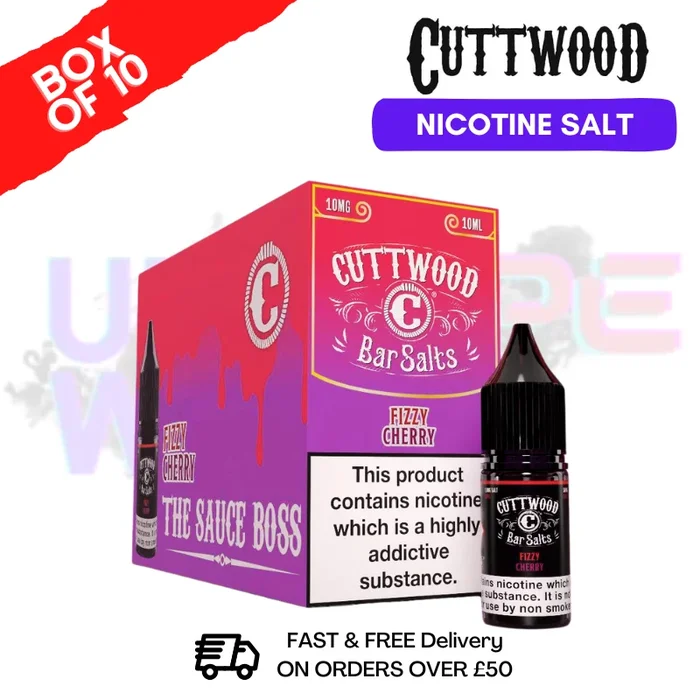 Cuttwood Fizzy Cherry Bar Salt BOX OF 10