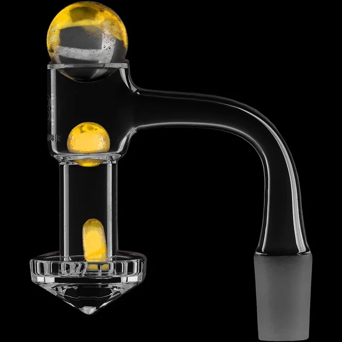 DANK BANGER Diamond Bottom Terp Slurper Quartz Banger With Pearls