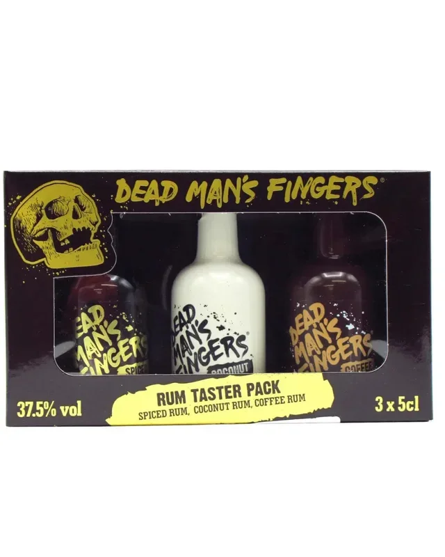 Dead Man’s Fingers Rum Taster Pack (Spiced, Coconut, Coffee), 3 x 5 cl