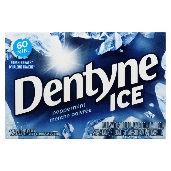 Dentyne Ice Sugar-Free Peppermint Gum, 12-Pieces