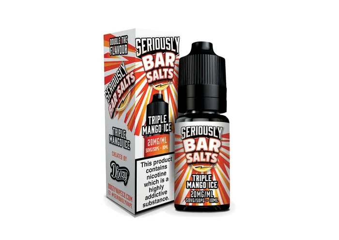 Doozy Seriously Bar Salts Triple Mango Ice 10ml Nicotine Salt E-Liquid