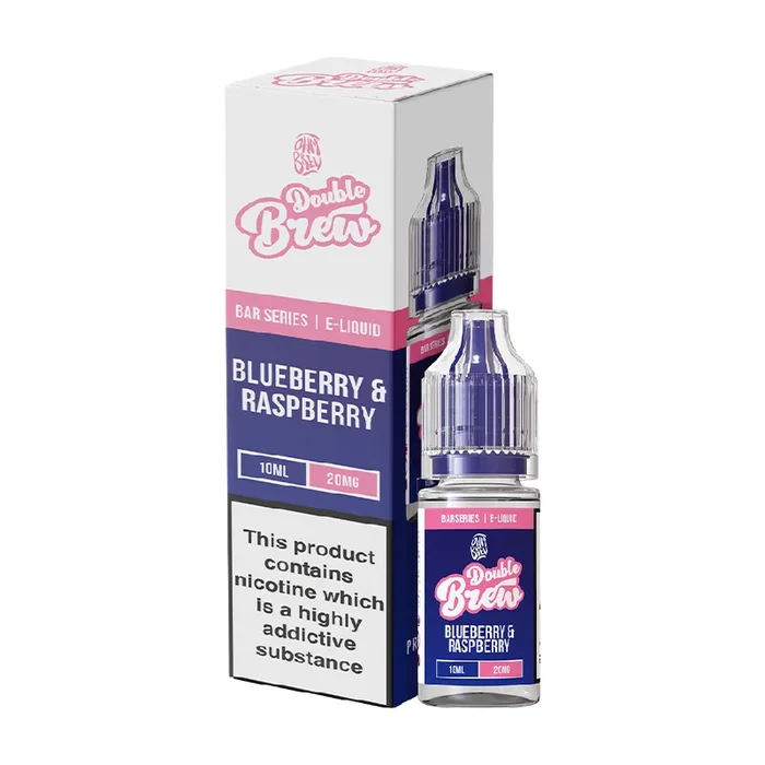 Double Brew Nic Salt E-Liquid with Blueberry & Raspberry Flavor