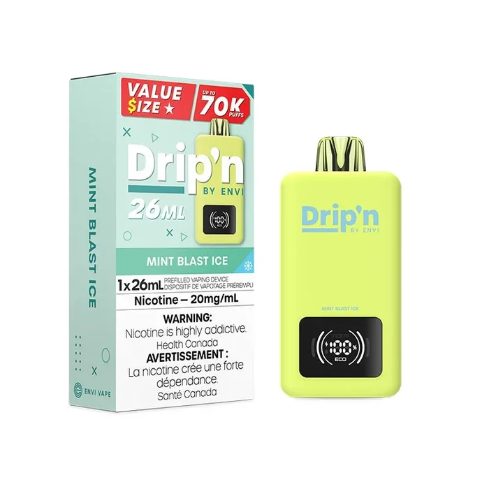 Drip’n by Envi 26ML Disposable – Mint Blast Ice (ON)