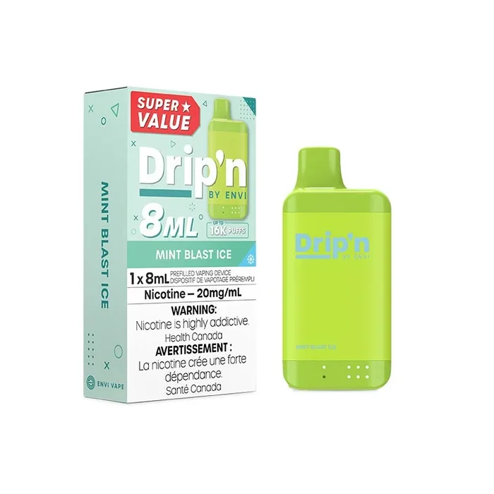 Drip’n by Envi 8ML Disposable – Mint Blast Ice
