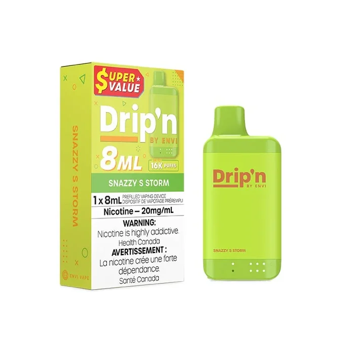 Drip’n by Envi 8ML Disposable – Snazzy S Storm (ON)