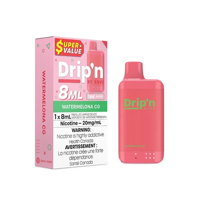 Drip’n by Envi 8ML Disposable – Watermelona CG (MB)