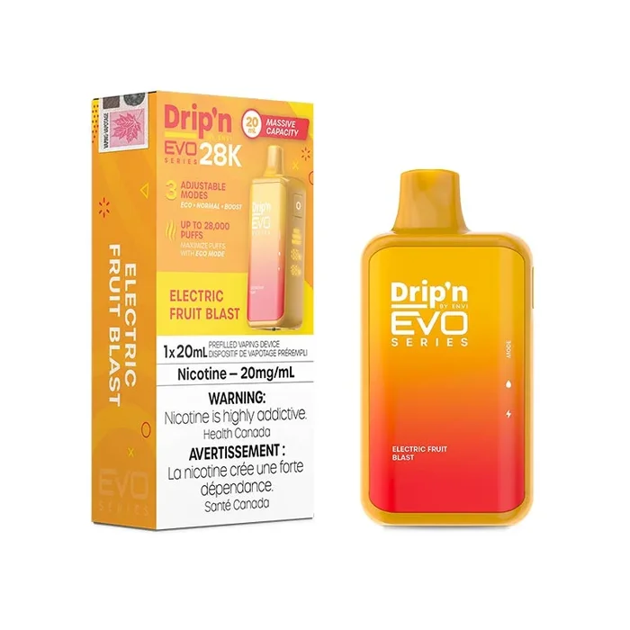 Drip’n by Envi EVO Series 28K Disposable – Electric Fruit Blast (ON)