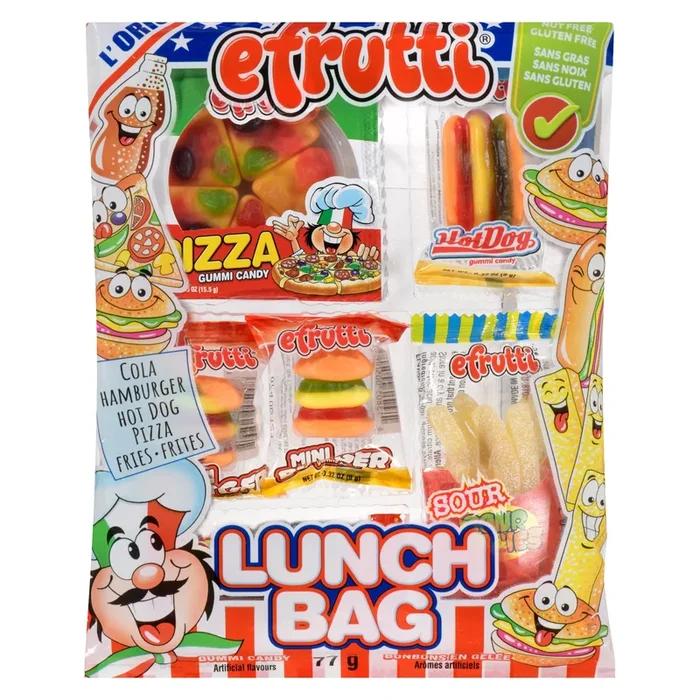 Efrutti Gummi Candy Lunch Bag, 77 g