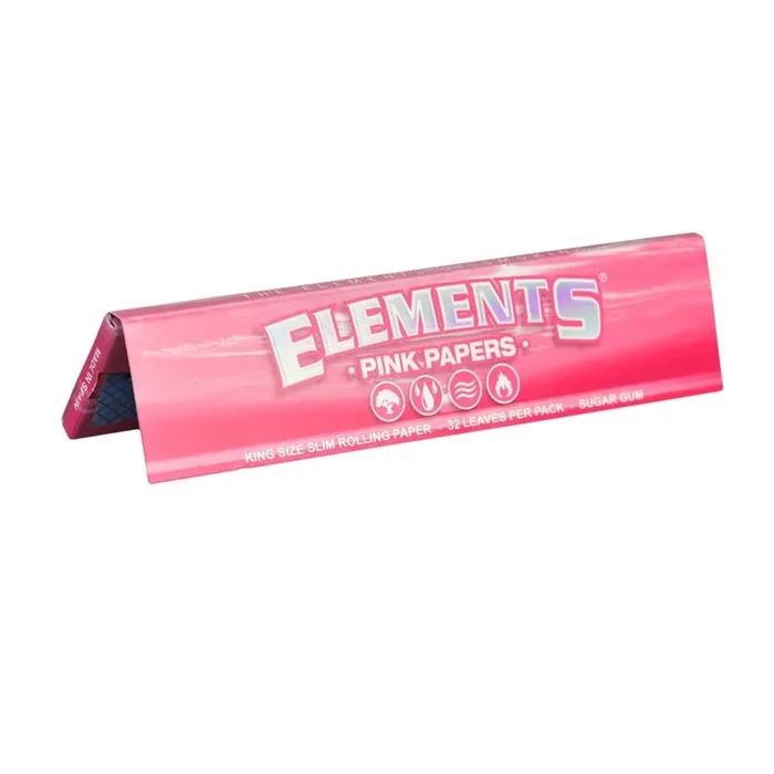 Elements Pink Cigarette Rolling Papers (1 Pack)