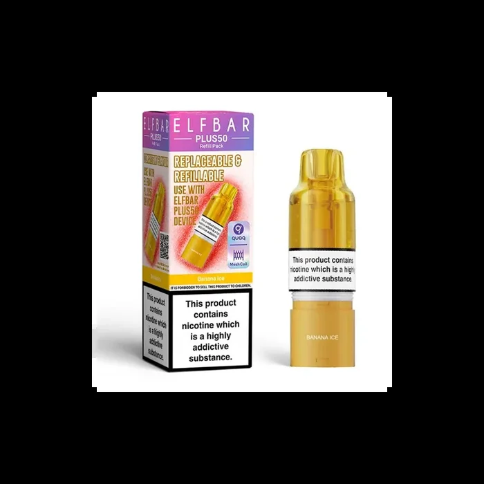 ELF BAR Plus 50 Refill Pack Banana Ice