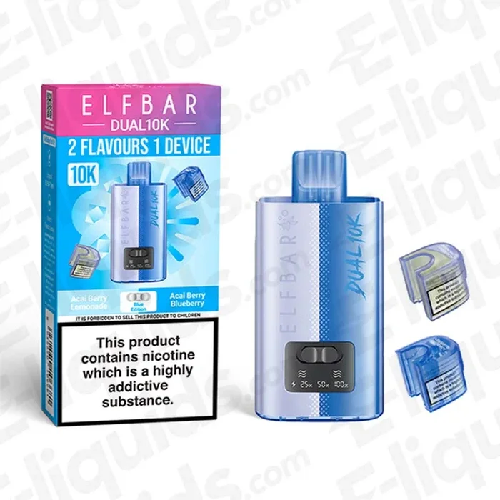 Elfbar Dual 10k Blue Edition Prefilled Pod Kit