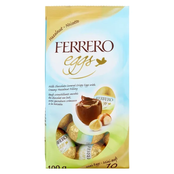 Ferrero Rocher Hazelnut Mini Eggs 10pk. – 100g