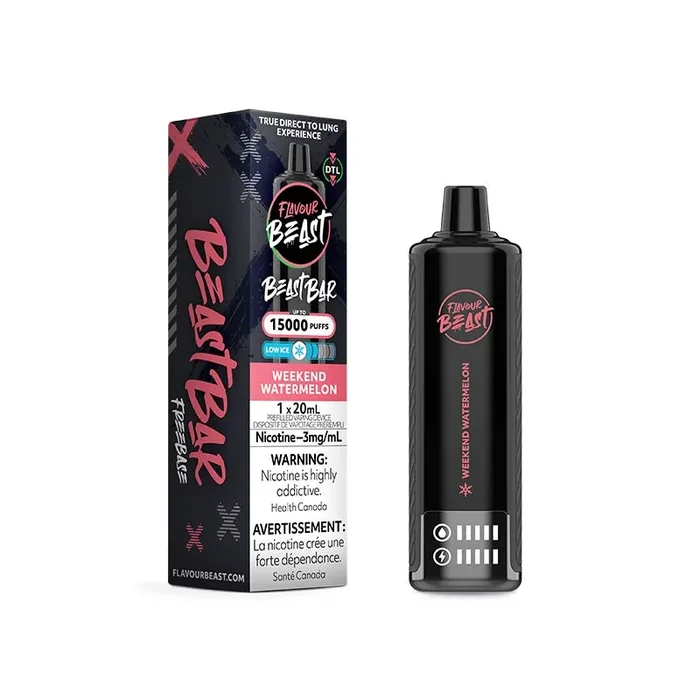 Flavour Beast Beast Bar 15K Disposable – Weekend Watermelon Low Ice