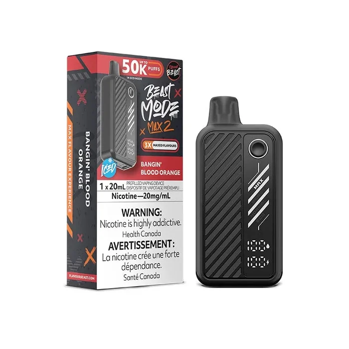 Flavour Beast Beast Mode Max 2 Disposable – Bangin’ Blood Orange Iced (AB)