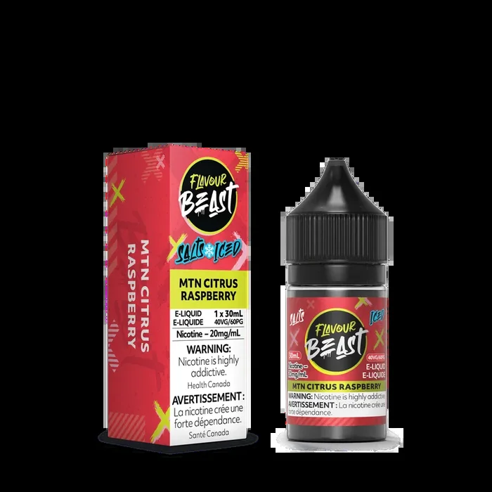Flavour Beast Nic Salt E-Liquid MTN Citrus Raspberry Iced