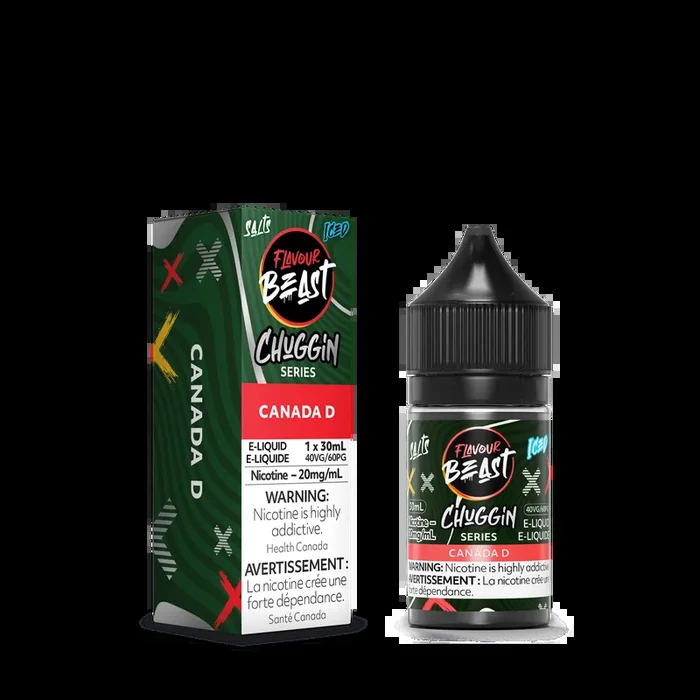 Flavour Beast Salt Juice E-Liquid – Chuggin Series – Canada D ICED