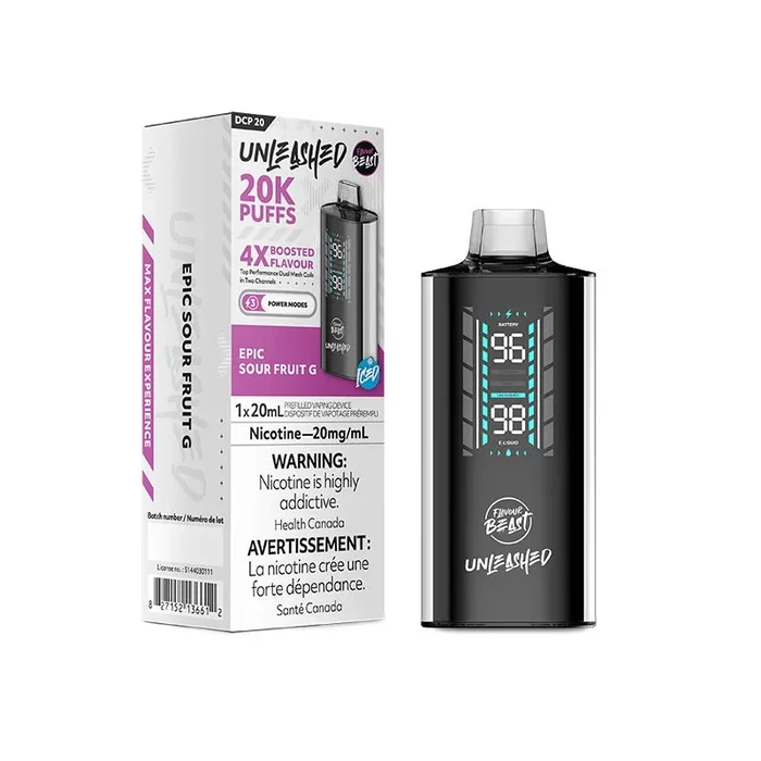 Flavour Beast Unleashed DCP 20K Disposable – Epic Sour Fruit G Iced