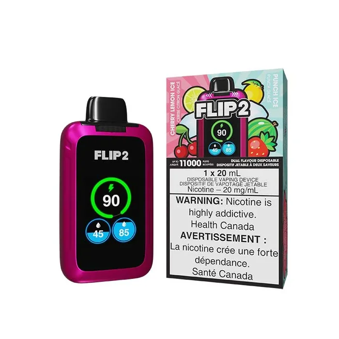 Flip 2 Disposable – Cherry Lemon Ice & Punch Ice (ON)