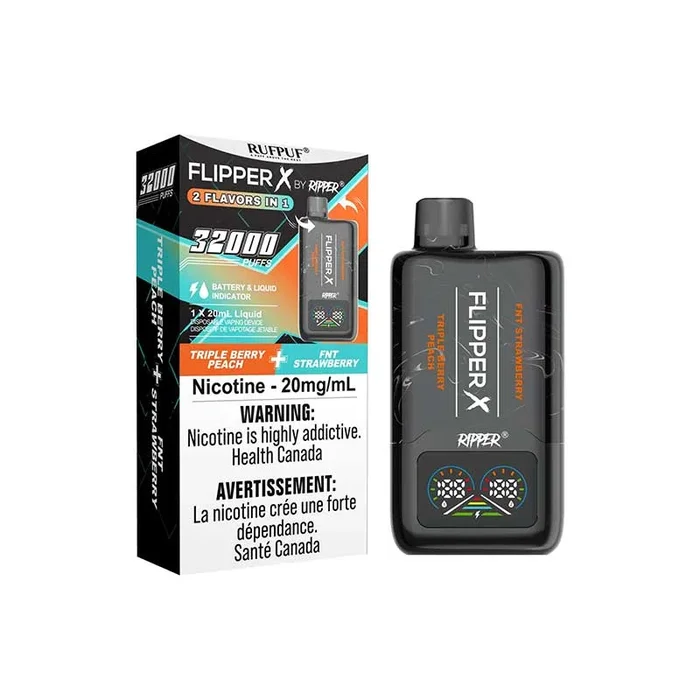 Flipper X 32K Disposable – Triple Berry Peach & FNT Strawberry (ON)