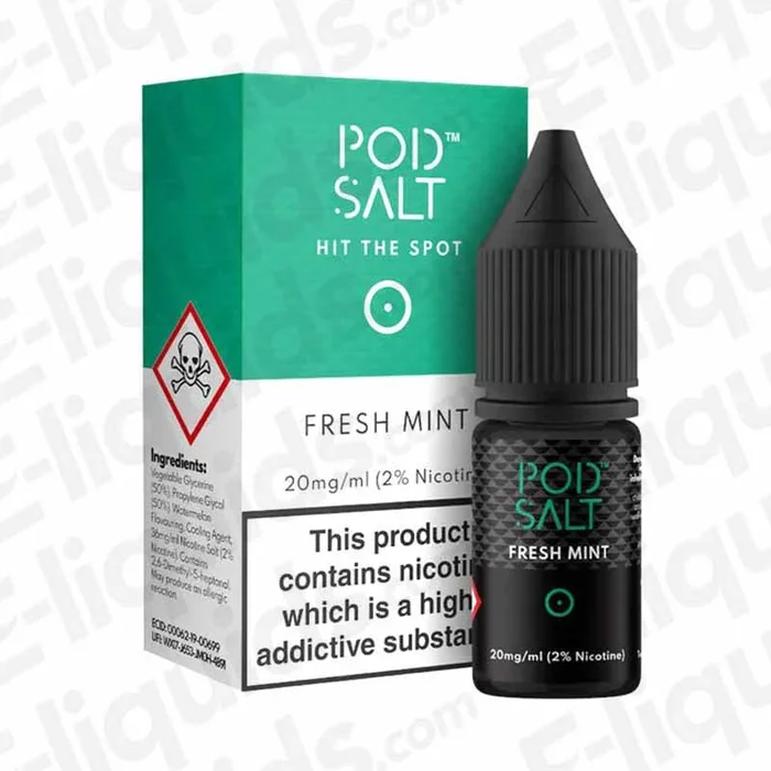 Fresh Mint Nic Salt Vape Juice by Pod Salt