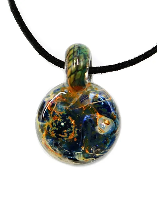 Frit and Fume Nebula Coin Pendant (1.5 “)