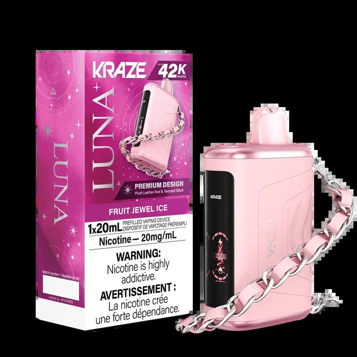 Fruit Jewel (Ice) by Kraze Luna (42000 Puff) 20mL – Disposable Vape [ON]